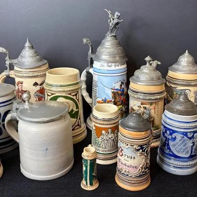 Collection Of German Steins 