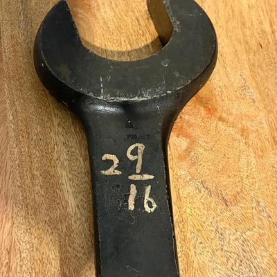 Large Industrial Single Head Open End 2 9/16 Wrench 
