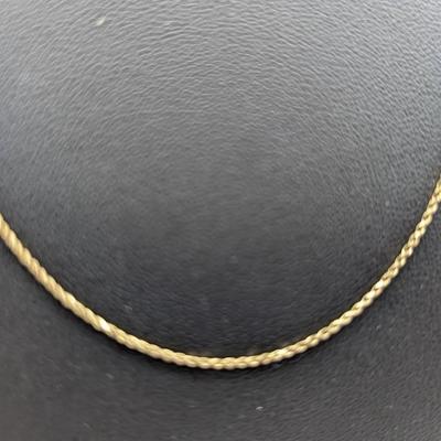 14K Gold Rope Chain Necklace