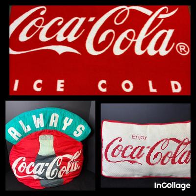 Coca-Cola Pillows, Throw Blanket