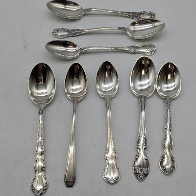 Group Of Sterling Silver Demitasse Spoons