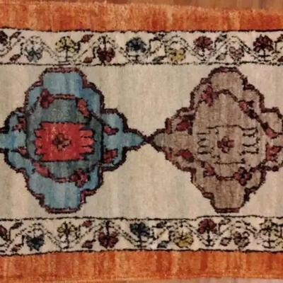 Turkish Oushak Wool Rug 16" X 24"