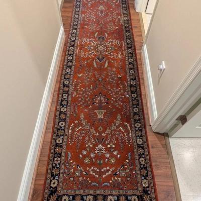 11x3 Indo-Persian Sarouk Style Runner Rug