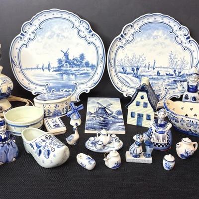 Blue/White Delft Holland Miniature Collectibles 