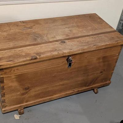 Antique Pine Blanket Chest