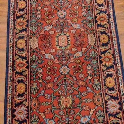 Persian Sarouk Rug-Vintage 4 Ft X 2 Ft