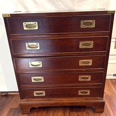 Campaign Style Chest Of Drawers 