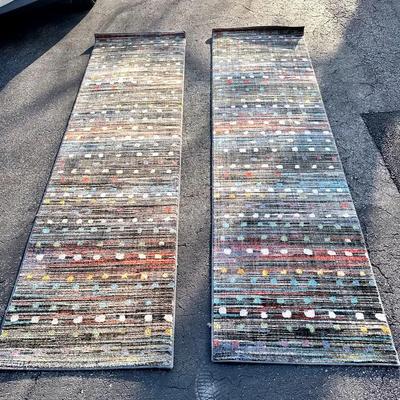 Two Matching Floor Runners, 2‘ X 7‘ 10 Inches