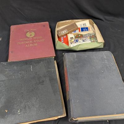 3 Stamp Albums + Extras