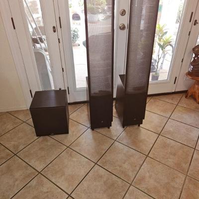 Sale Photo Thumbnail #141: Martin Logan Electro Motion Floor Speakers & Sub Woofer