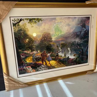 Thomas Kinkade Print Beauty and the Beast Falling in Love