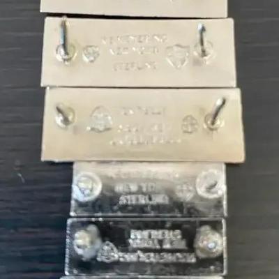 Sterling Service Pins. TW 17.6 Grams
