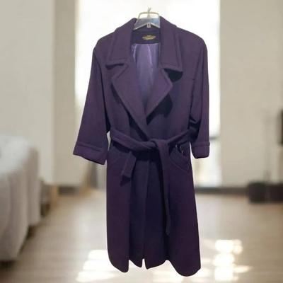 London Fog Purple Coat, Size 8