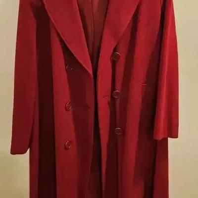 Women's Red Overcoat