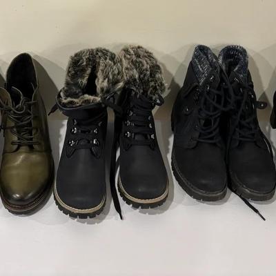 Variety Of Short Boots, Size 8