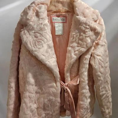 Girl's Furry Pink Coat