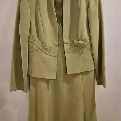 Green Dress and Coverup - Size 10