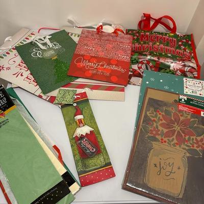 Christmas Bags, Boxes And Tissue Paper 