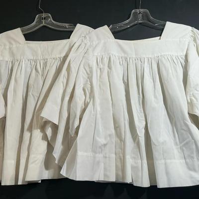 Altar Server Surplice Square Neck For Catholic Mass, Vintage, 2 Pcs
