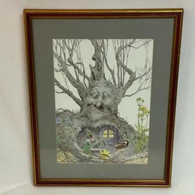 Fantasy Art - Leprechaun Cobbler Under Tree