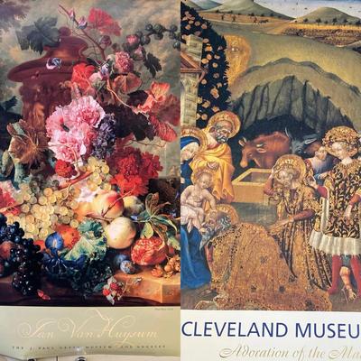 Fine Art Museum Posters: van Huysun & di Paolo From Getty Museum, 2 Pcs