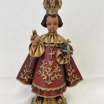 Infant Jesus Of Prague Statue, Vintage 
