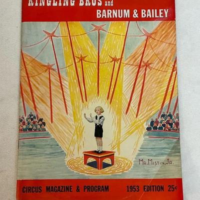 1953 Ringling Brothers And Barnum & Bailey Circus Magazine And Program