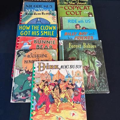 Sale Photo Thumbnail #28: Vintage Children’s Books, Including “Nicodemus” “Rum Tim Tummy,” & “Billy Boy”