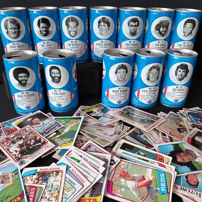 Sale Photo Thumbnail #37: RC Cola Football Collector’s Series Cans, Plus Baseball Cards