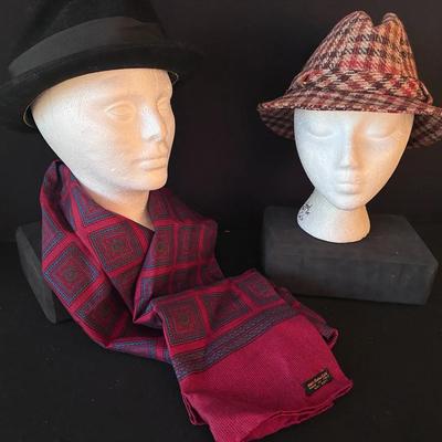 Sale Photo Thumbnail #51: Men’s Mod Scarf & Two Fedora Hats