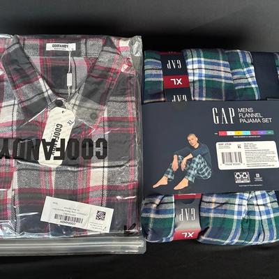 Sale Photo Thumbnail #60: Flannel Pajama Set And Shirt, New