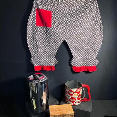 Sale Photo Thumbnail #44: Vintage Apron & Kitchen Storage