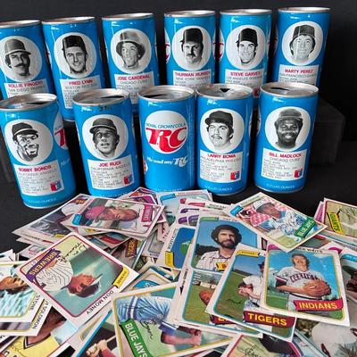 Sale Photo Thumbnail #38: RC Cola Baseball Collector’s Series Cans, Plus 1970s Baseball Cards