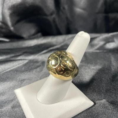 New Gold Toned Large Fashion Ring