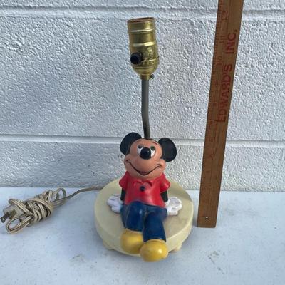 Vintage Disney Mickey Mouse Children’s Lamp