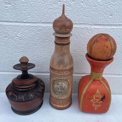 Three Decorative Containers
