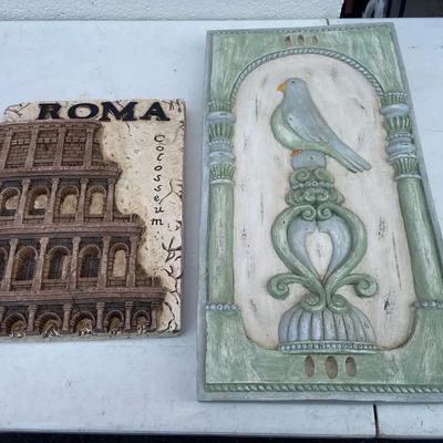 Two Pieces Of Wall Decor