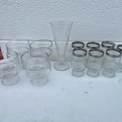 Monogrammed “F” Glassware
