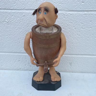 Vintage 1971 Novelty Electric Man In Barrel 