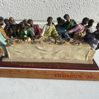 Last Supper Religious Resin Depiction