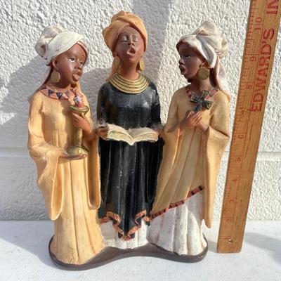 Resin Figurine Of Three African Women