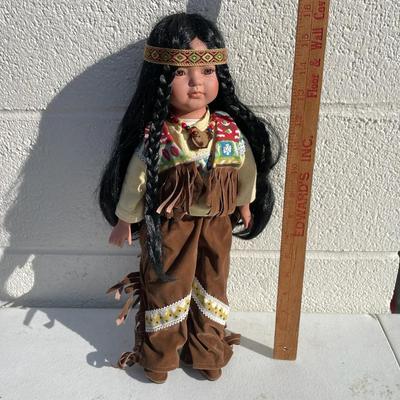 Native American Porcelain Doll “Little Deer”