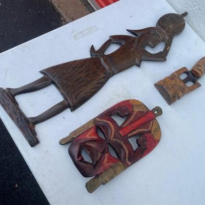 Three African Wood Carvings