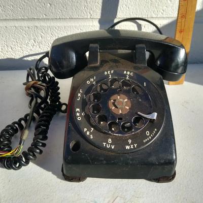 Vintage 1959 black rotary telephone