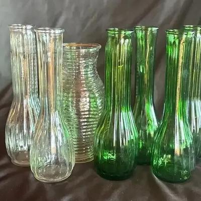 Vintage Glass Bud Vases