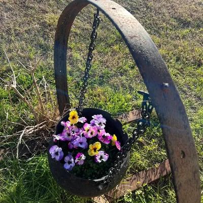 Cast Iron Kettle and Display Frame