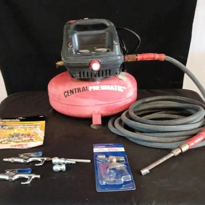 Air Compressor and Assorted Attachments