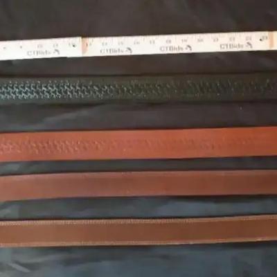 (4) Me's Leather Belts - Cabela's and Browning