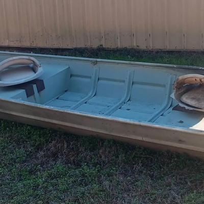 Aluminum Flat-Bottom (Jon) Boat.