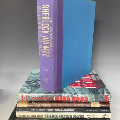 “The Annotated Sherlock Holmes” By Doyle With Science Fiction Movie Books